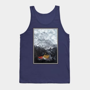 Black Abstract Artwork Tank Top